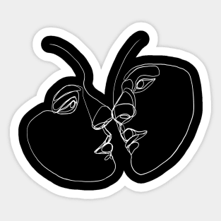 Lovers -inverted Sticker